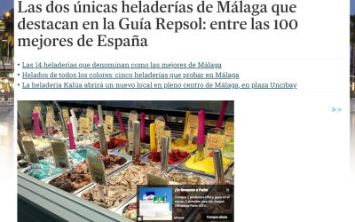 Las dos únicas heladerías de Málaga que destacan en la Guía Repsol: entre las 100 mejores de España